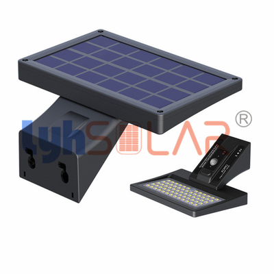 Le capteur solaire résistant à l'eau allume le capteur de mouvement extérieur 5W avec 64pcs LED lumineuses élevées