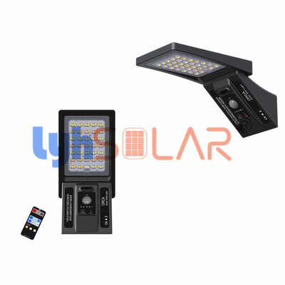 La barrière solaire à télécommande de la plate-forme 3W allume les lampadaires 3000-6000k extérieurs avec le capteur de mouvement de PIR