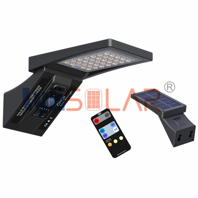 La barrière solaire à télécommande de la plate-forme 3W allume les lampadaires 3000-6000k extérieurs avec le capteur de mouvement de PIR