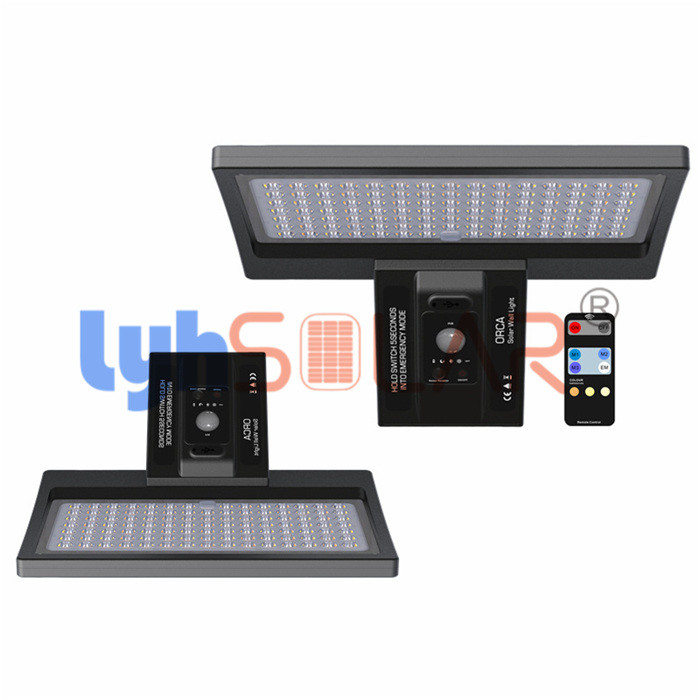 la plate-forme 8W solaire allume l'approbation extérieure de RoHS de la CE 6500k fixée au mur sans fils