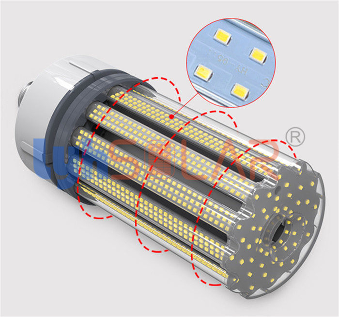 sortie de la lumière 3000-6000k LED Chips Total 13000Lm de maïs de 100W LED